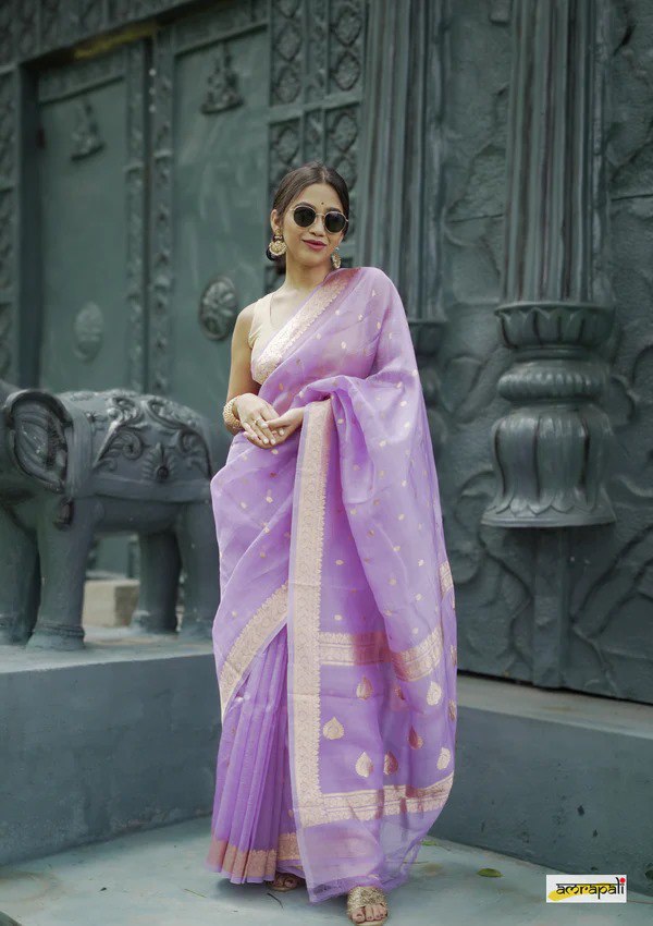 Iris Bloom Saree