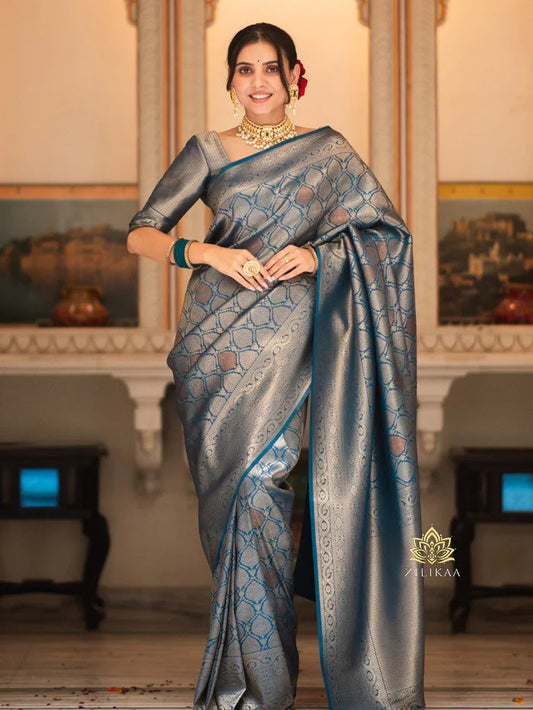 Zari Woven Banarasi Silk Saree