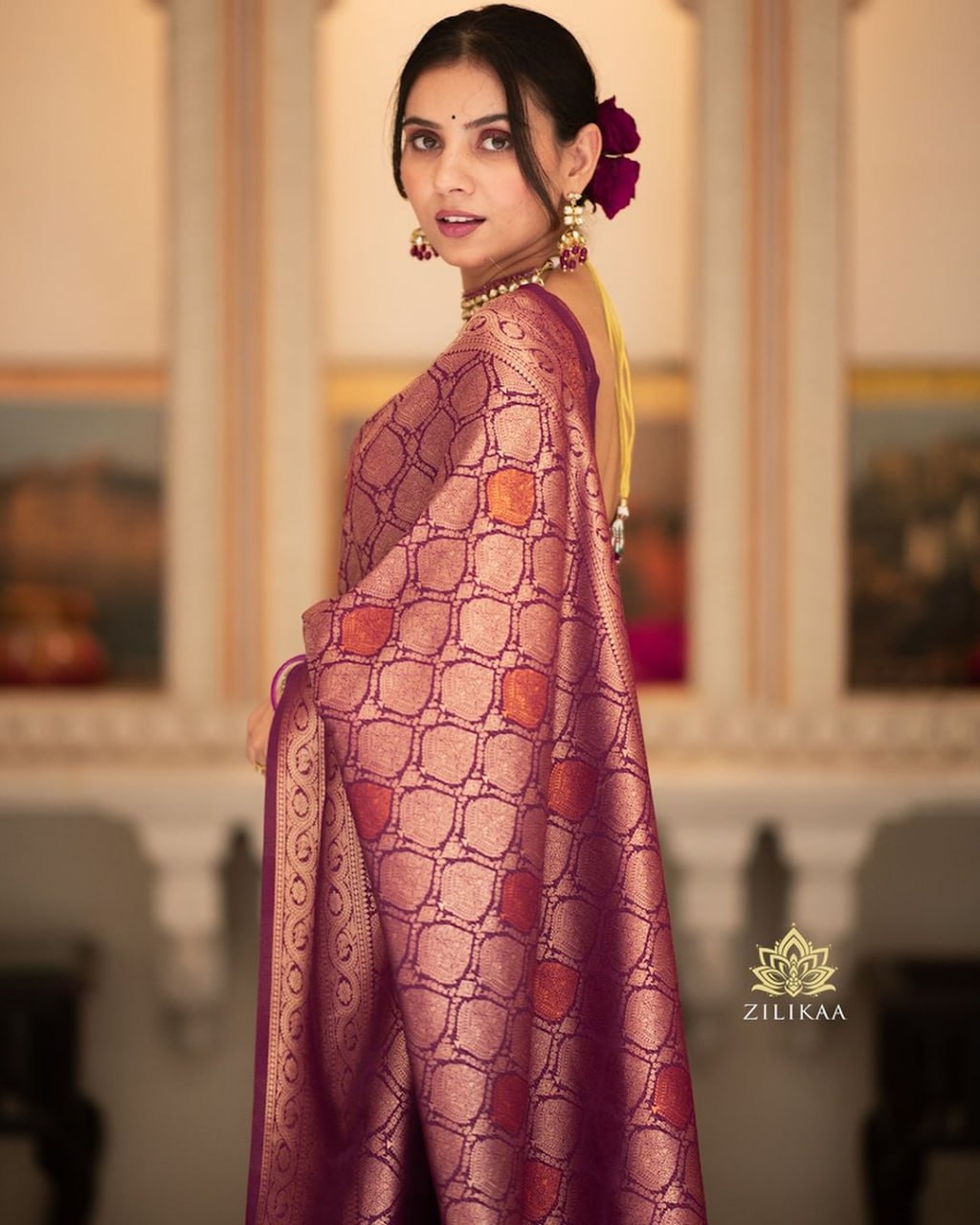 Zari Woven Banarasi Silk Saree