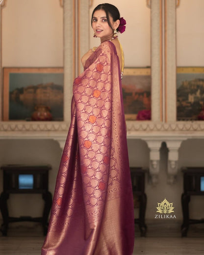 Zari Woven Banarasi Silk Saree