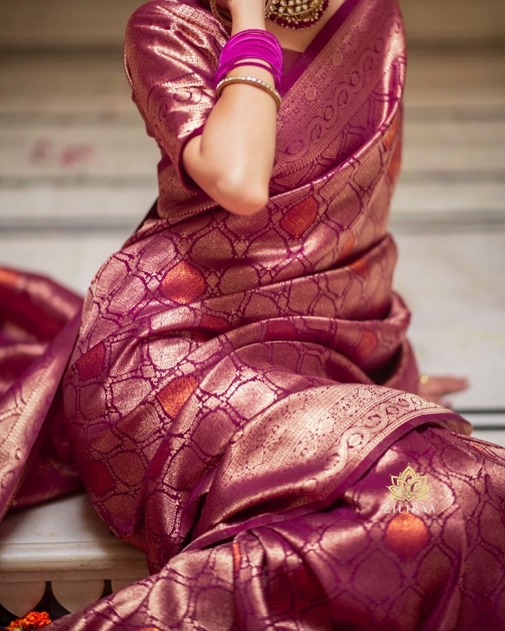 Zari Woven Banarasi Silk Saree