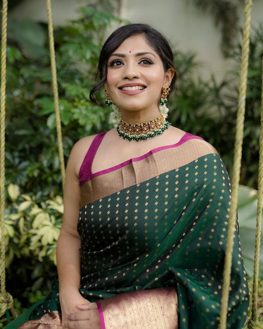 Elegant Green Kanjeevaram Saree