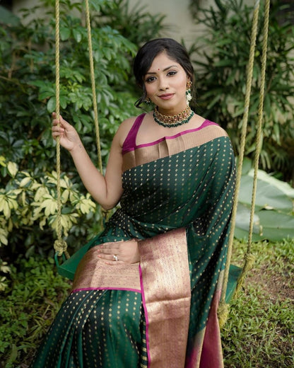 Elegant Green Kanjeevaram Saree