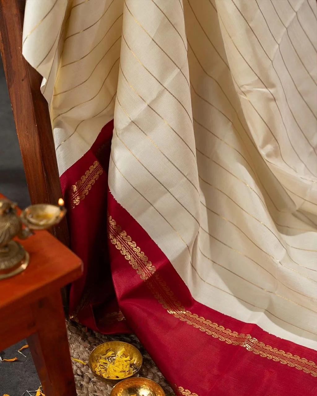 Traditional Kerala Kasavu Saree