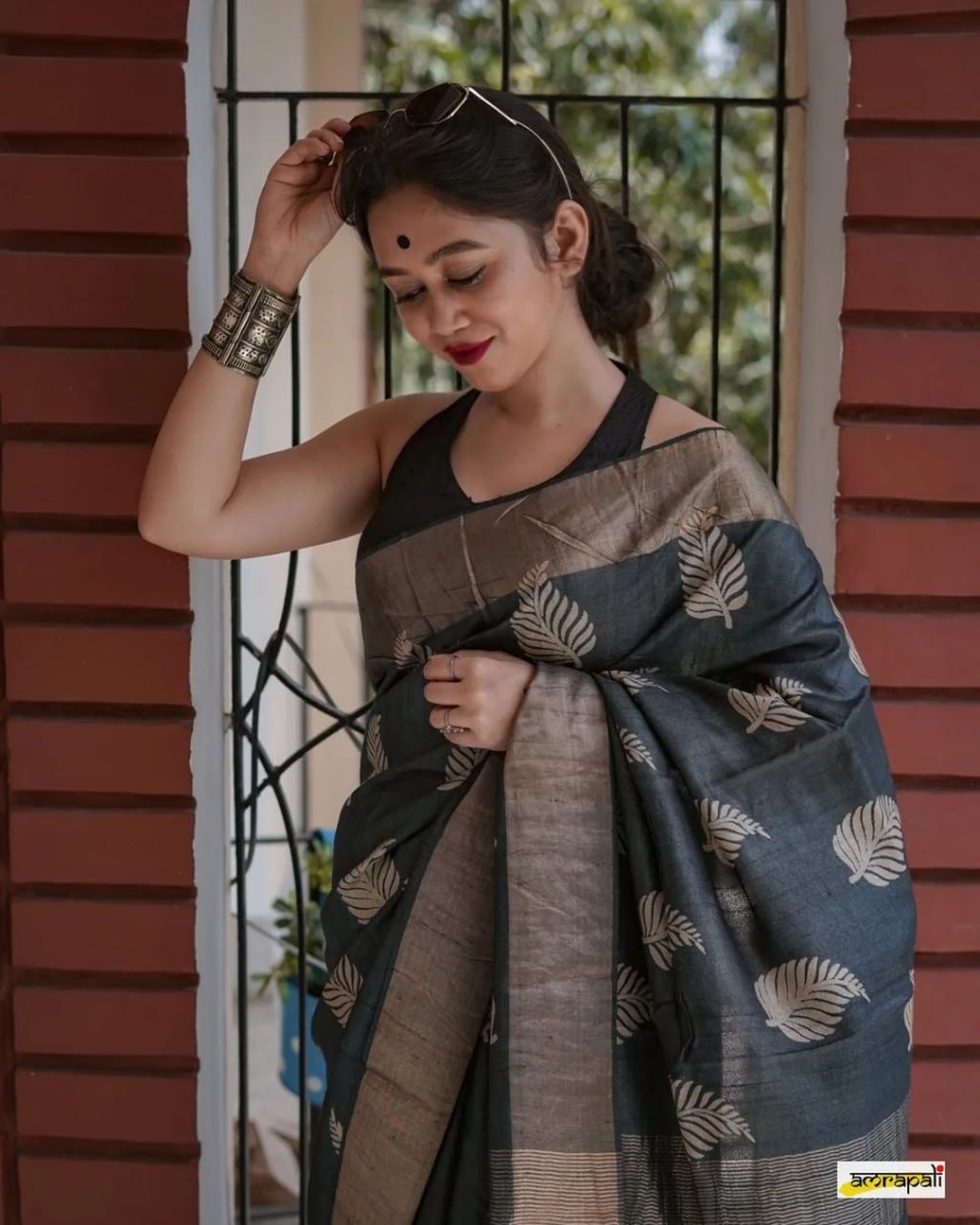 Indigo Leaf Handloom Saree