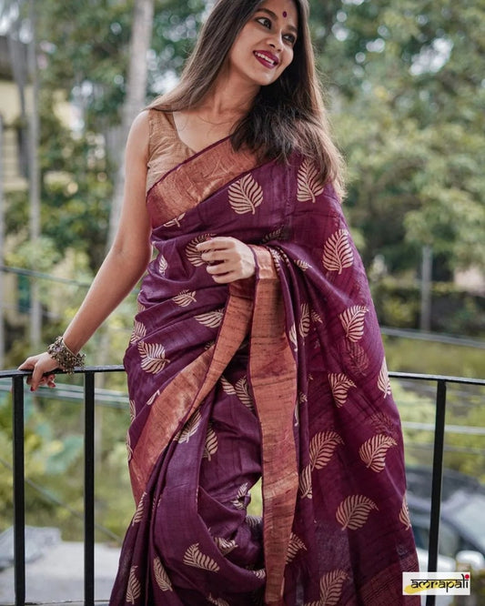 Dusky Rosewood Saree