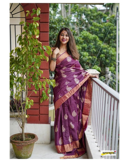 Dusky Rosewood Saree