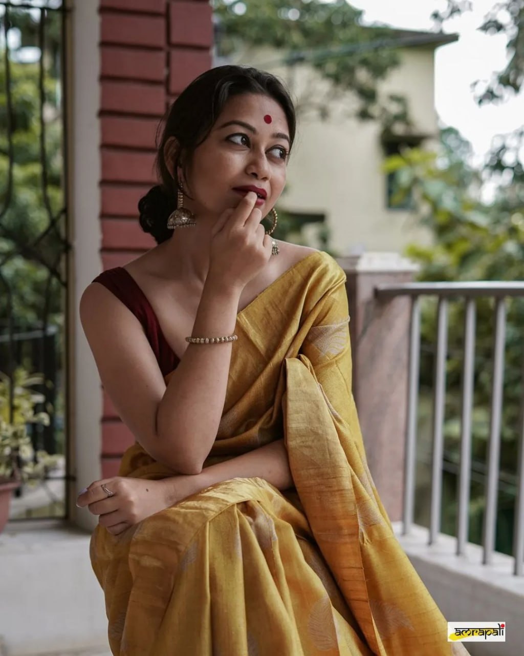 Golden Twilight Saree