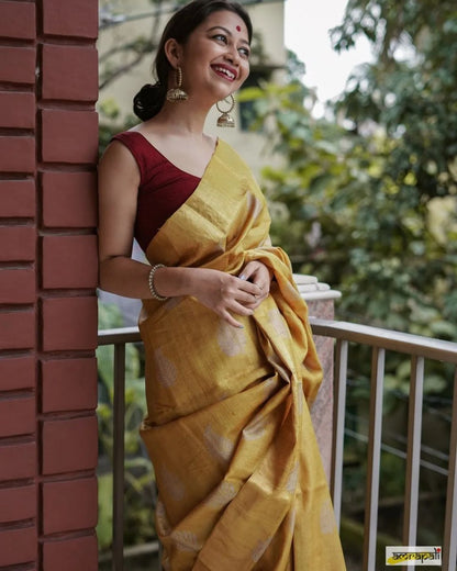 Golden Twilight Saree