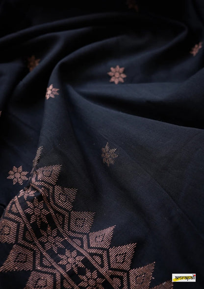 Black Gold Banarasi Silk Saree