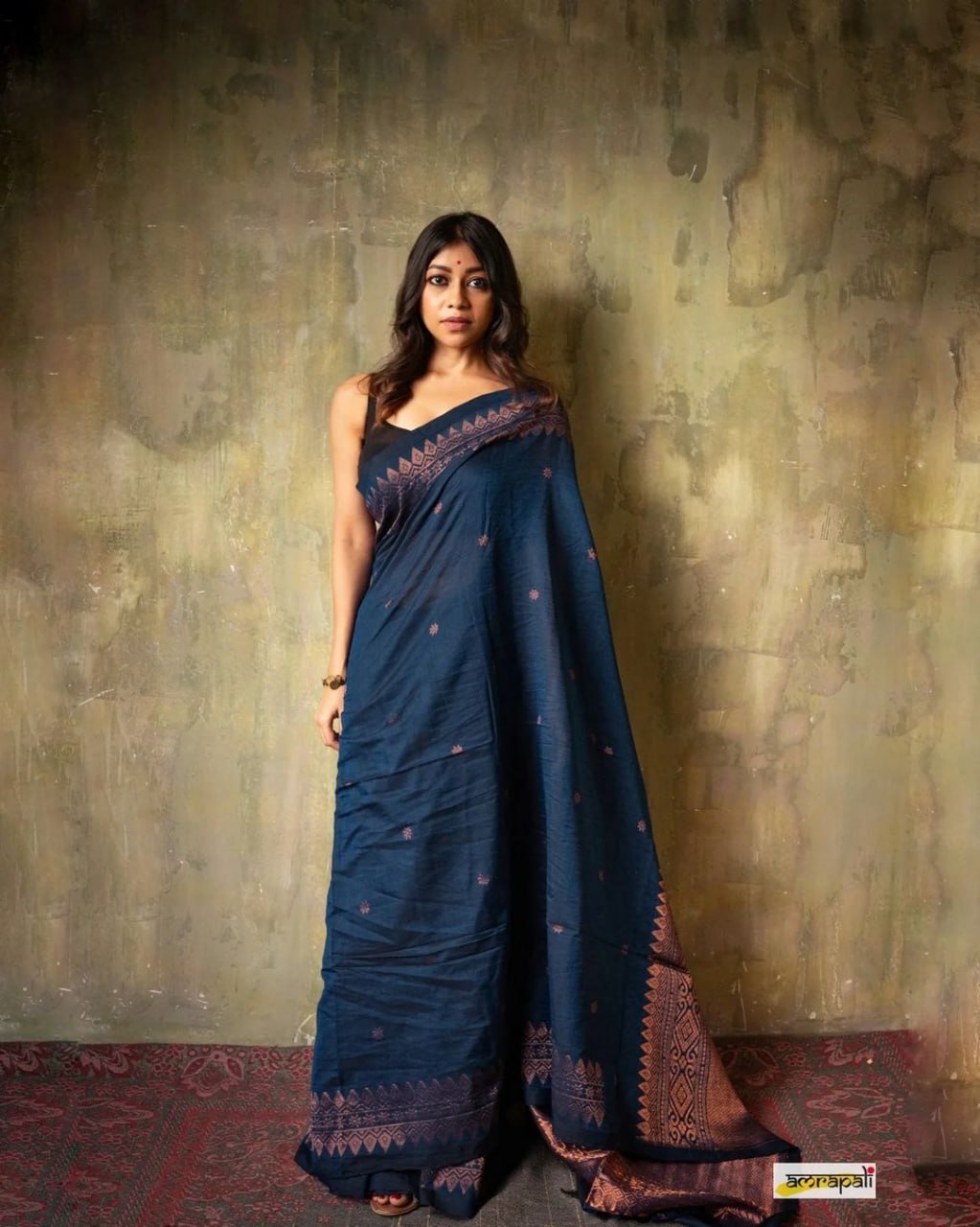 Blue Gold Banarasi Silk Saree