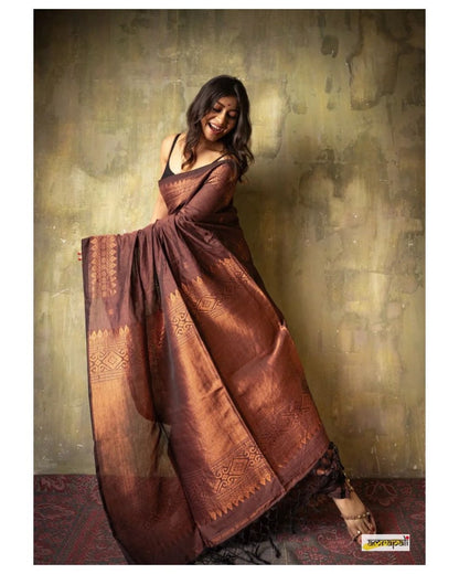 Dusky Charm Handloom Saree