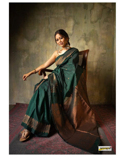 Regal Shadow Woven Silk Saree