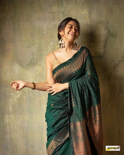 Regal Shadow Woven Silk Saree