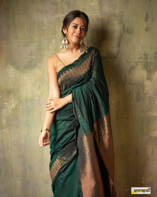 Regal Shadow Woven Silk Saree