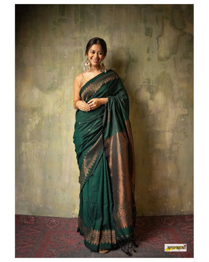 Regal Shadow Woven Silk Saree