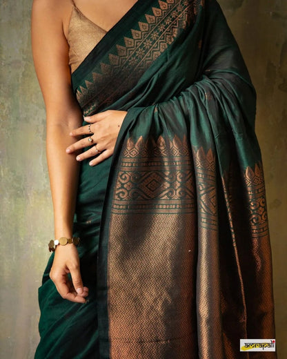 Regal Shadow Woven Silk Saree