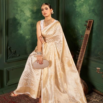 Golden Elegance Kanjivaram Saree