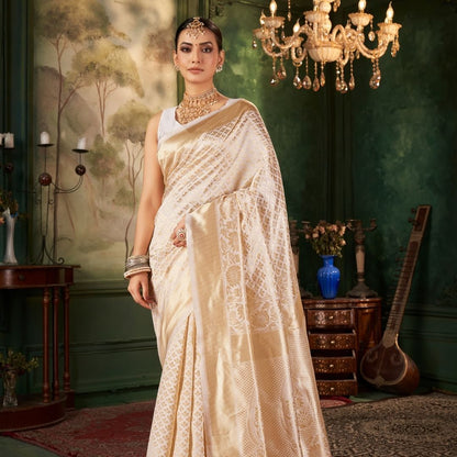 Golden Elegance Kanjivaram Saree