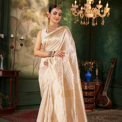 Golden Elegance Kanjivaram Saree