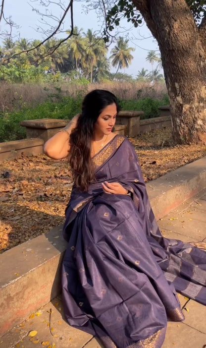 Mystic Lavender Saree