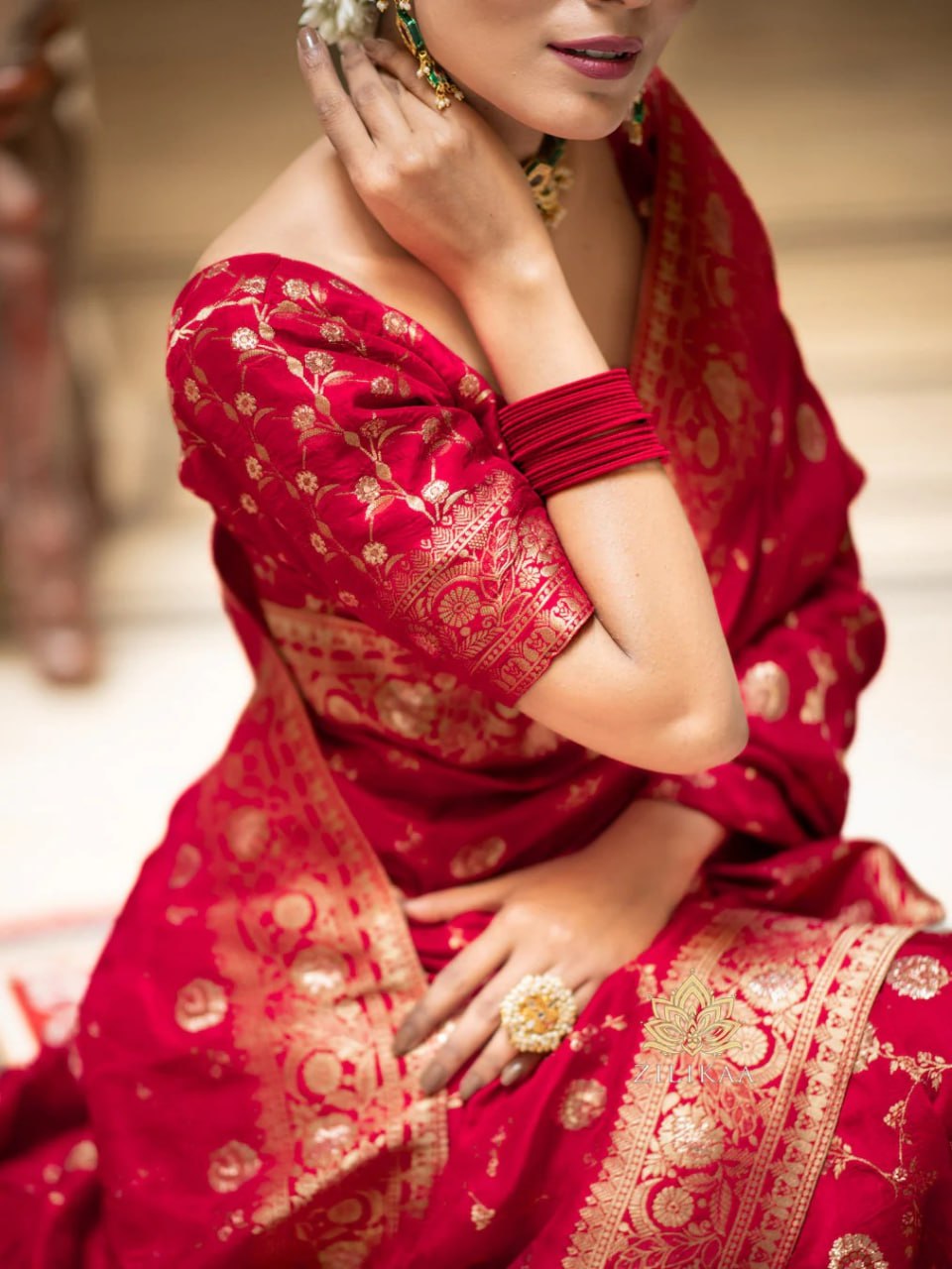 Banarasi saree zari work