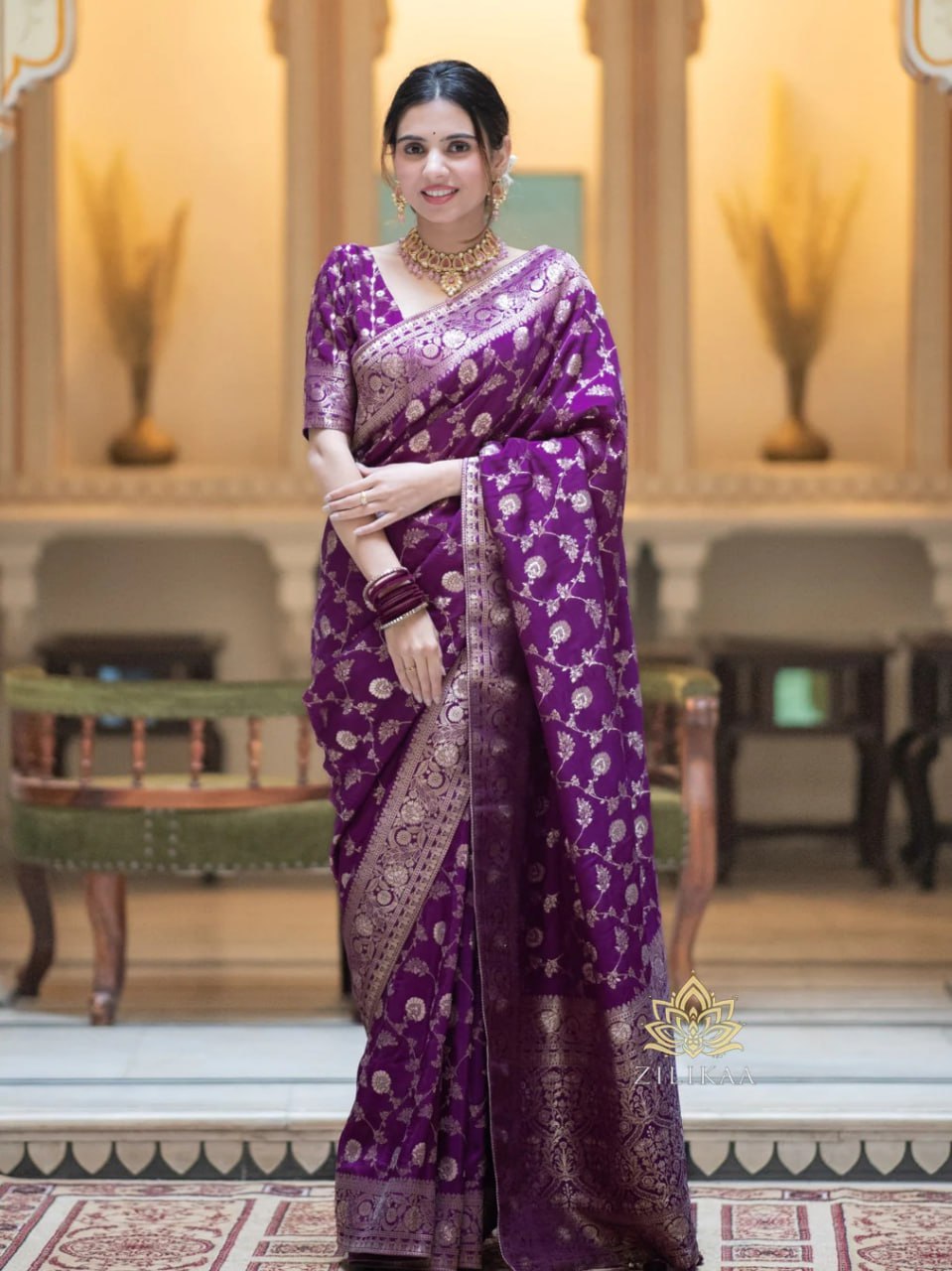 Banarasi saree zari work