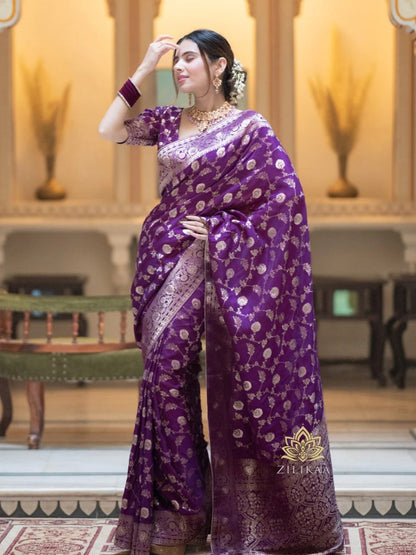 Banarasi saree zari work