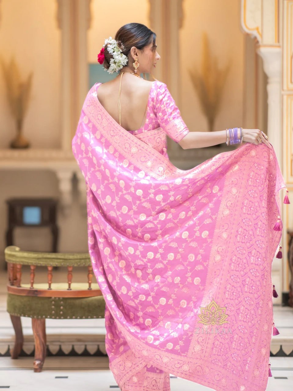 Banarasi saree zari work