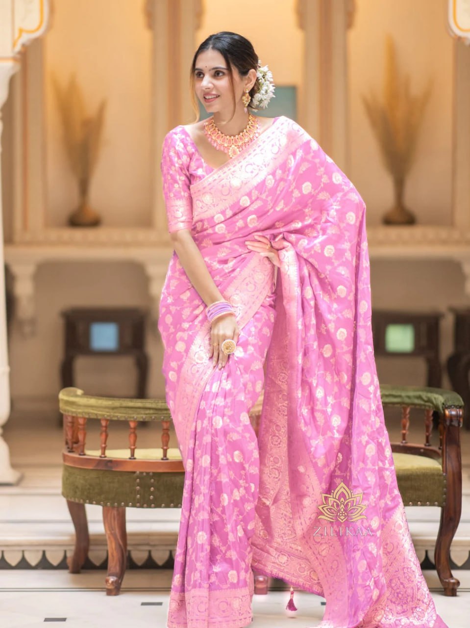 Banarasi saree zari work